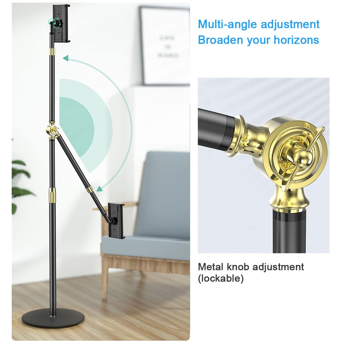 Escritorio fijo con perilla ajustable en altura con base resistente, diseño ergonómico para oficina en casa, fácil instalación, ideal para trabajar y estudiar, soporta mayor comodidad y productividad