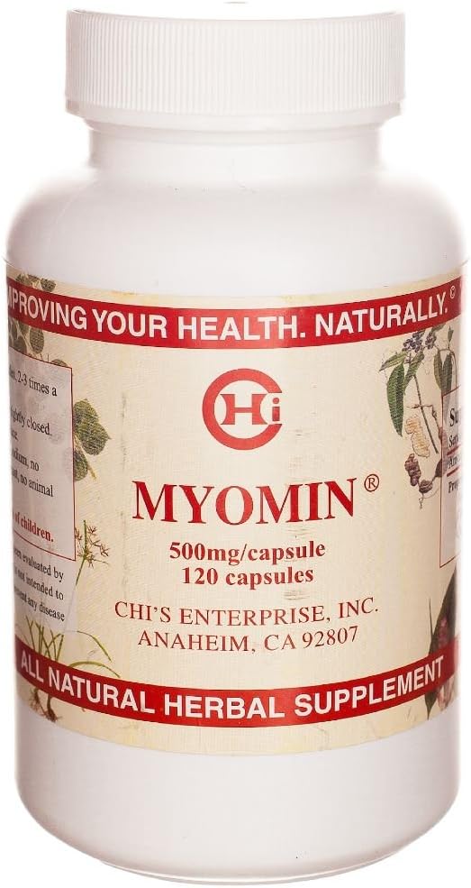 120 Piece Myomin Promotes Healthy Hormone Levels 500Mg Capsules 1.6 Fl Oz