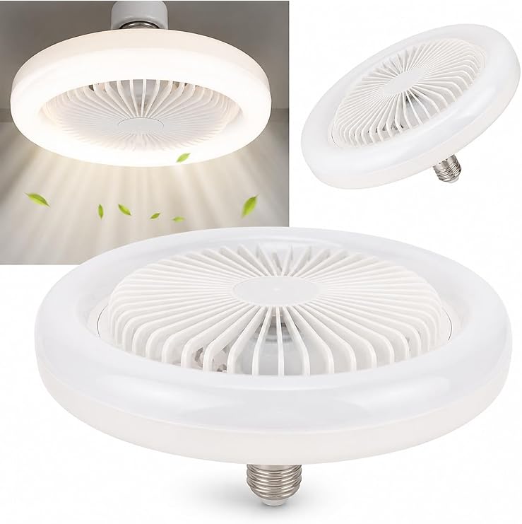 Neo Vista LED Tavan Vantilatörü Uzaktan Kumandalı 3 Kademeli Fan & 3 Renk Işık ve Zaman Ayarlı Modern Floresan Tip Lamba [Enerji Sınıfı A]