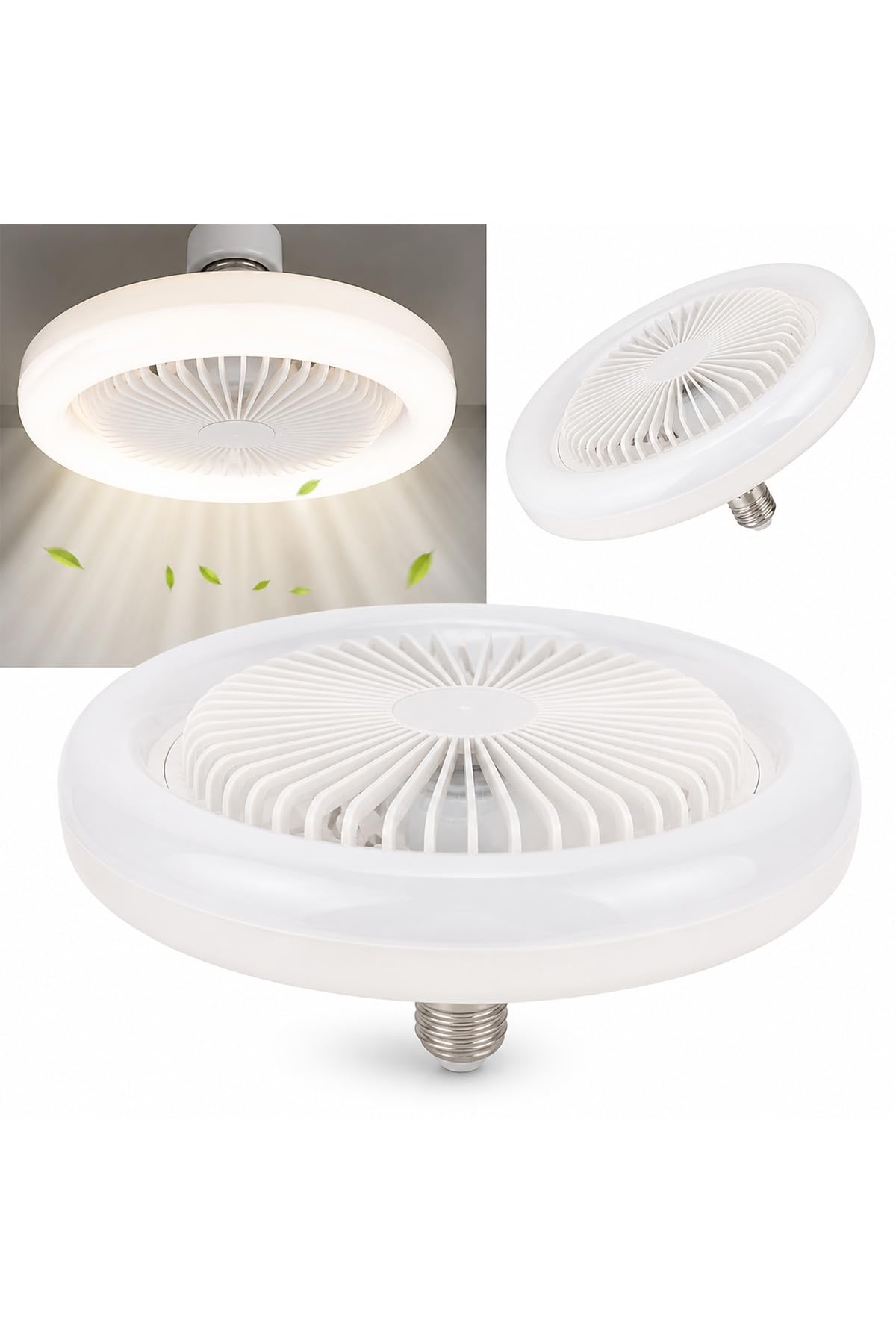Neo Vista LED Tavan Vantilatörü Uzaktan Kumandalı 3 Kademeli Fan & 3 Renk Işık ve Zaman Ayarlı Modern Floresan Tip Lamba