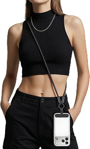 MoKo Phone Lanyard Crossbody Charging Cable USB C,PD240W USB-C to USB-C Lanyard Cable,Anti-Theft Phone Strap for iPhone 17 16