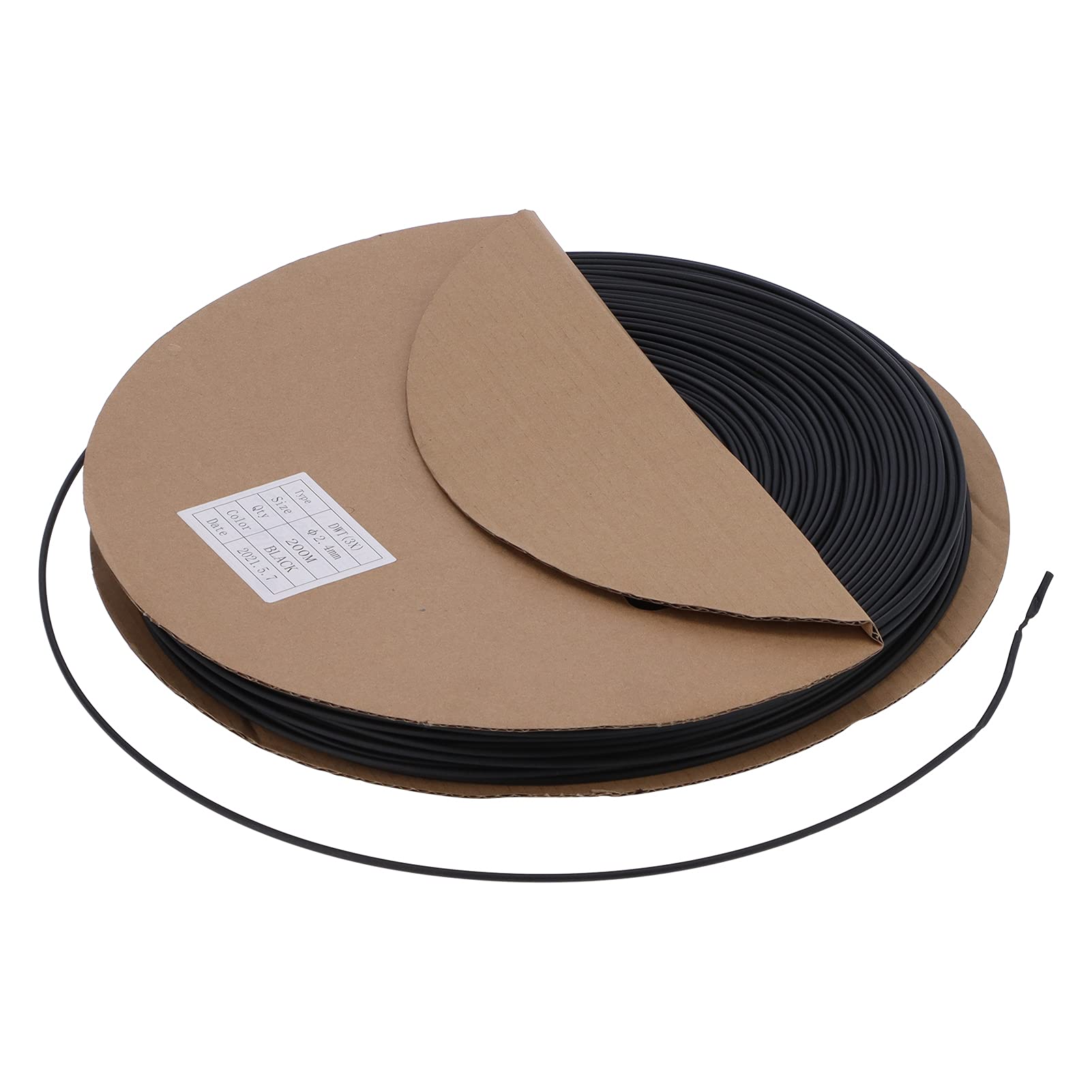 Yosoo Health Gear Guaina Termorestringente, Guaina Termorestringente a Doppio Strato in Poliolefina da 200 M, Sigillante Impermeabile Ignifuga con Rivestimento Adesivo, Protezione Cavi per