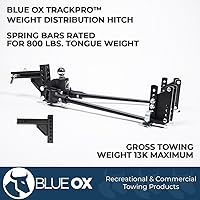 Vista 2 de Blue Ox BXW0850 TrackPro Weight Distribution Hitch - 8,000 GTW/800 TW