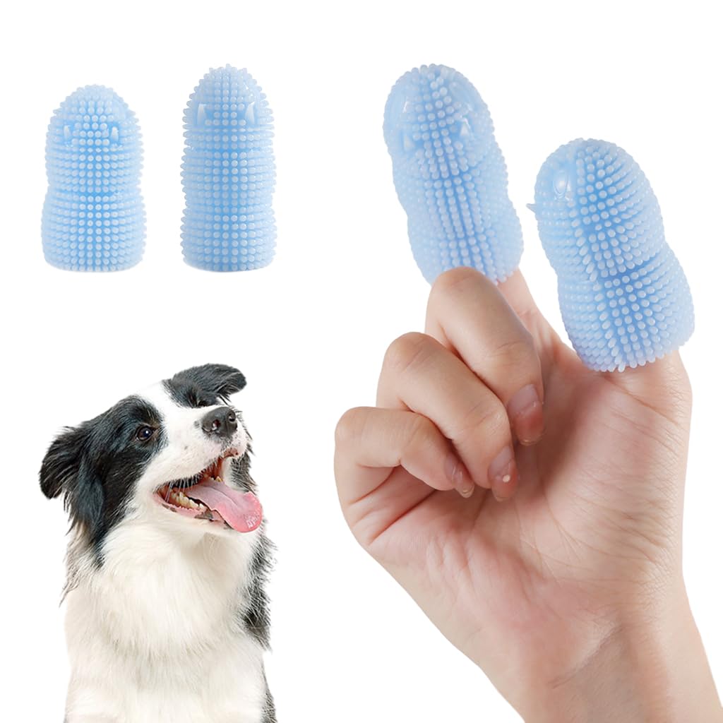 Qpets® Dog Toothbrush, 2PCS TPR Finger Dog Toothbrush, Densed Bristles, Two-finger Sleeve Design Dog Toothbrush, Dental Care Supplies for Puppies, Cat, Dogs (B0CHW6LHWY) Amazon Price History, Amazon Price Tracker