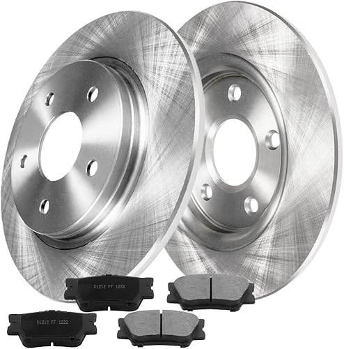 Miniatura 2 de Kit de freno trasero de 11.063 in, rotores y pastillas de cerámica para Toyota Camry 2012-2017, Toyota Avalon 13-18, Lexus ES300h ES350 2013-1018