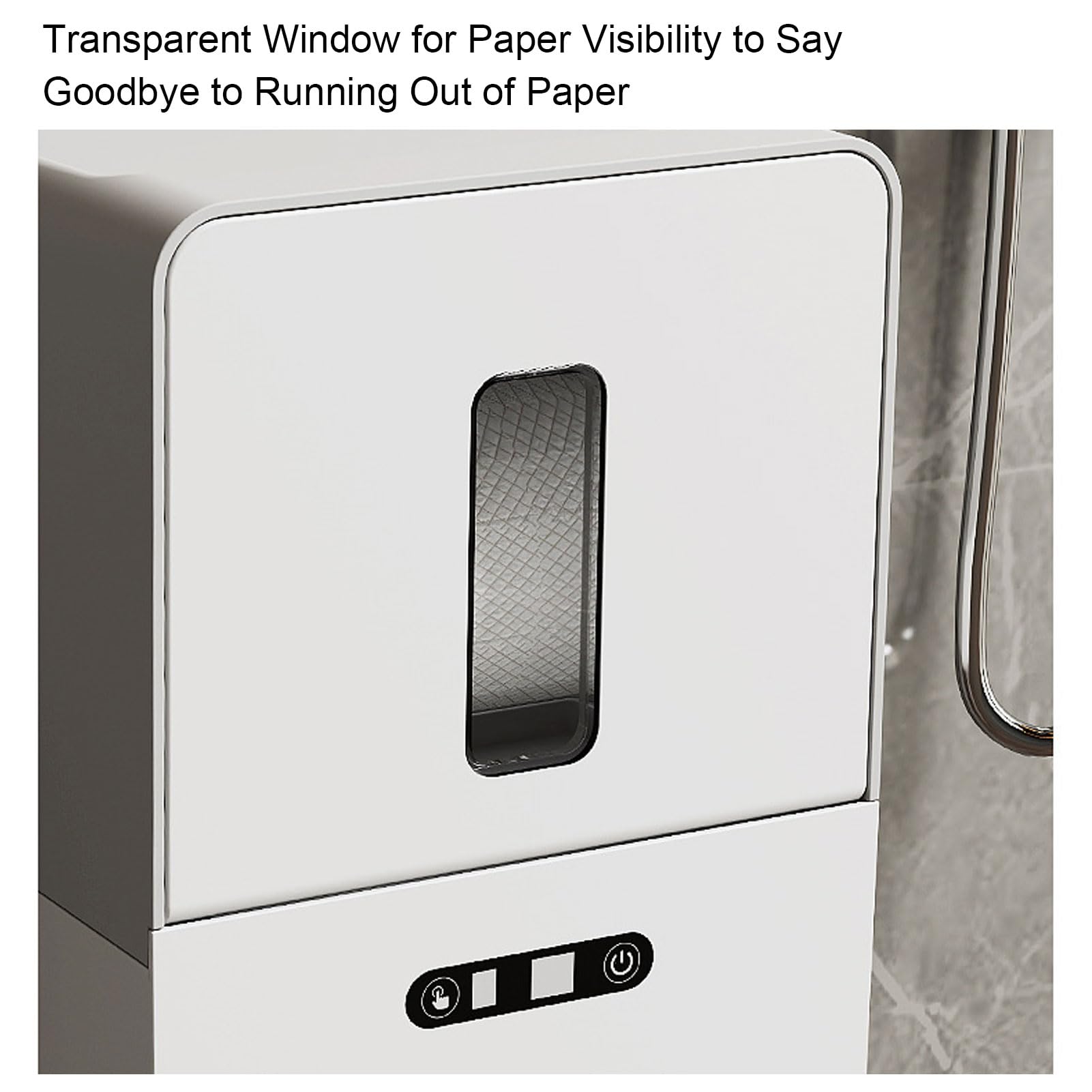 CHICIRIS Dispensador de Toallas de Papel Automático Sin Contacto, (Grey)