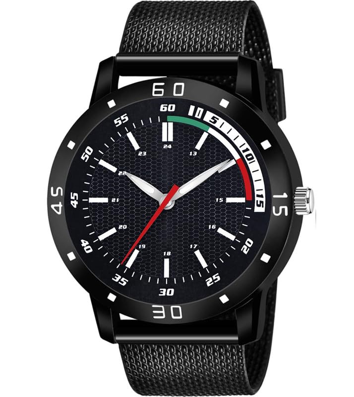 Image of Men's Stylish Casual Wrist Watch with Premium Details and Sporty Appeal
