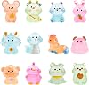 12pcs Luminous Resin 12 Zodiac Signs, Tiny Toy Animals for DIY Miniature Garden Landscape Dollhouse Home Decoration
