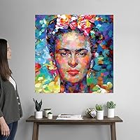 Vista 2 de CANVAS ON DEMAND Vinilo decorativo Frida Kahlo II, obra de arte