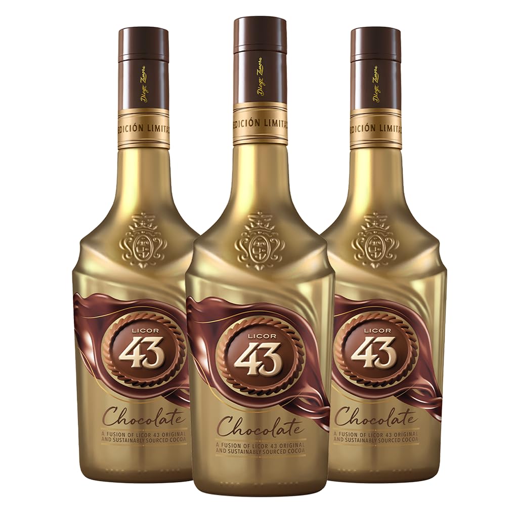 Licor 43 Chocolate 16% vol (3 x 0,7 l) - Eine Fusion aus Licor 43 und 100% sorgfältig ausgewähltem Kakao