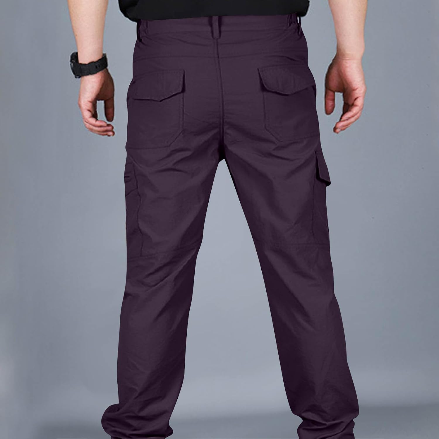 Mens Tactical Cargo Pants Water Resistant Quick Dry Outdoor Work Pants Ripstop Hiking Sweatpants with Multi Pockets