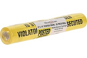 Hillman Plastic Posted Signs 11" x 11" (25-Pack)