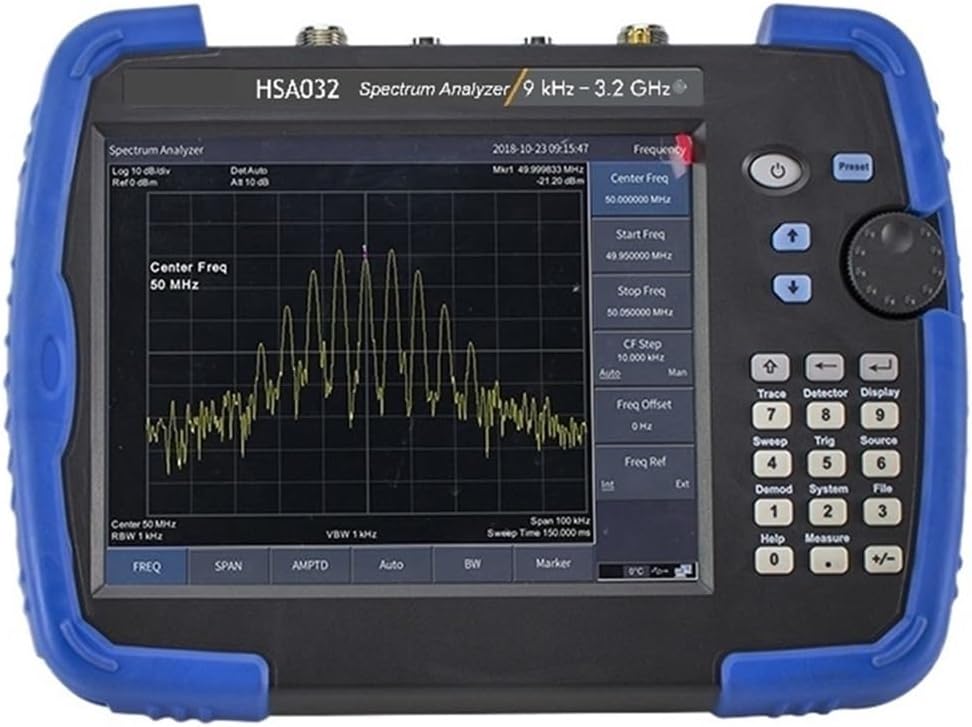 Handheld Spectrum Analyzer HSA015 HSA032 Frequency Range 9KHz-3.2GHz Bandwidth 10Hz-3MHz EMI Testing+3.2 GHz(HSA015-TG)