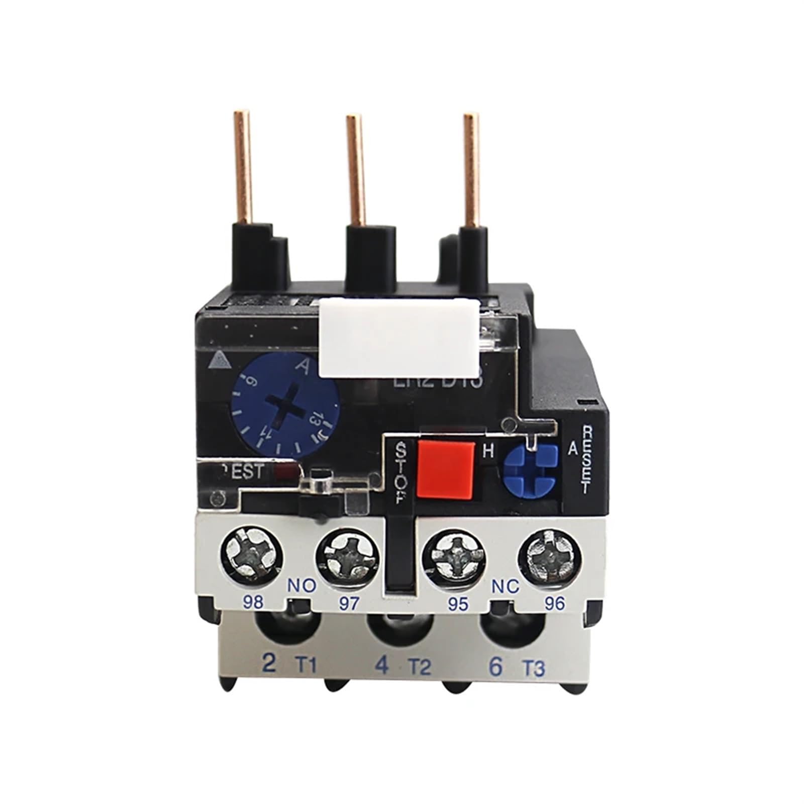 JR28-25 Relé de sobrecarga térmica LR2D13 Relé térmico ajustable Relés eléctricos 1.6A 2.5A 4A 6A 8A 10A 13A 18A 25A 1 Uds (Size : 1A-1.6A)