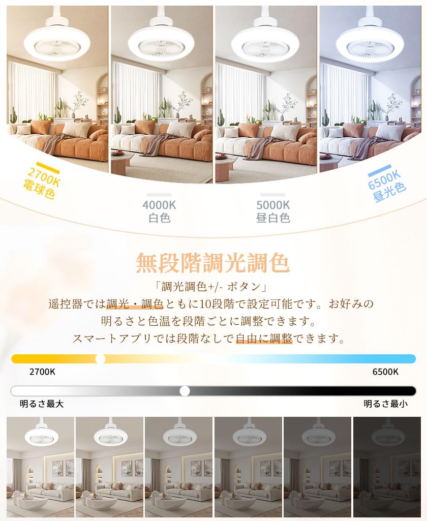 Amazon.co.jp : LED シーリングファンライト 10畳 ファン付き