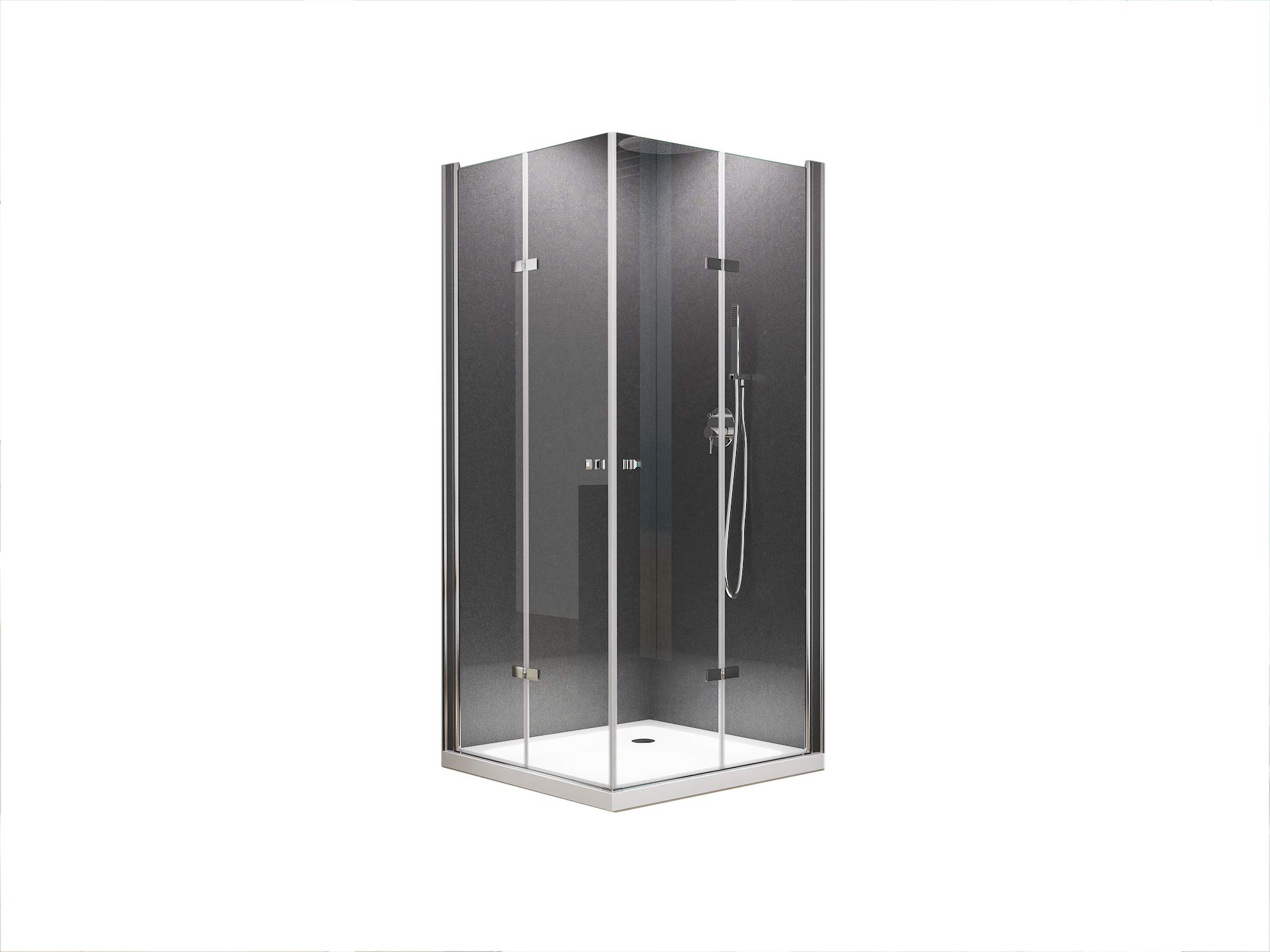 Shop [Typ-Caroline] narożna kabina prysznicowa - prysznic - wersja ESG (80 x 80 x 180 cm)
