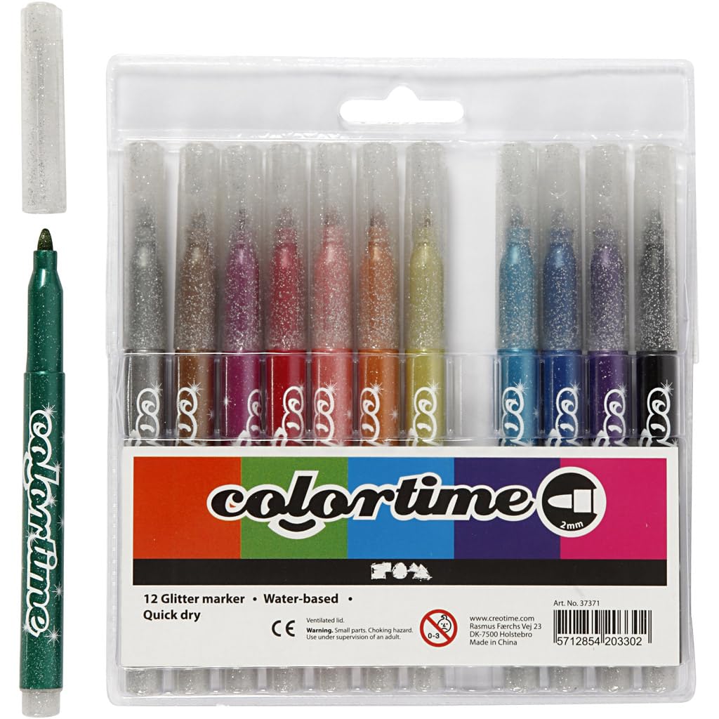 Creativ Assorted Colours Colortime Glitter Marker
