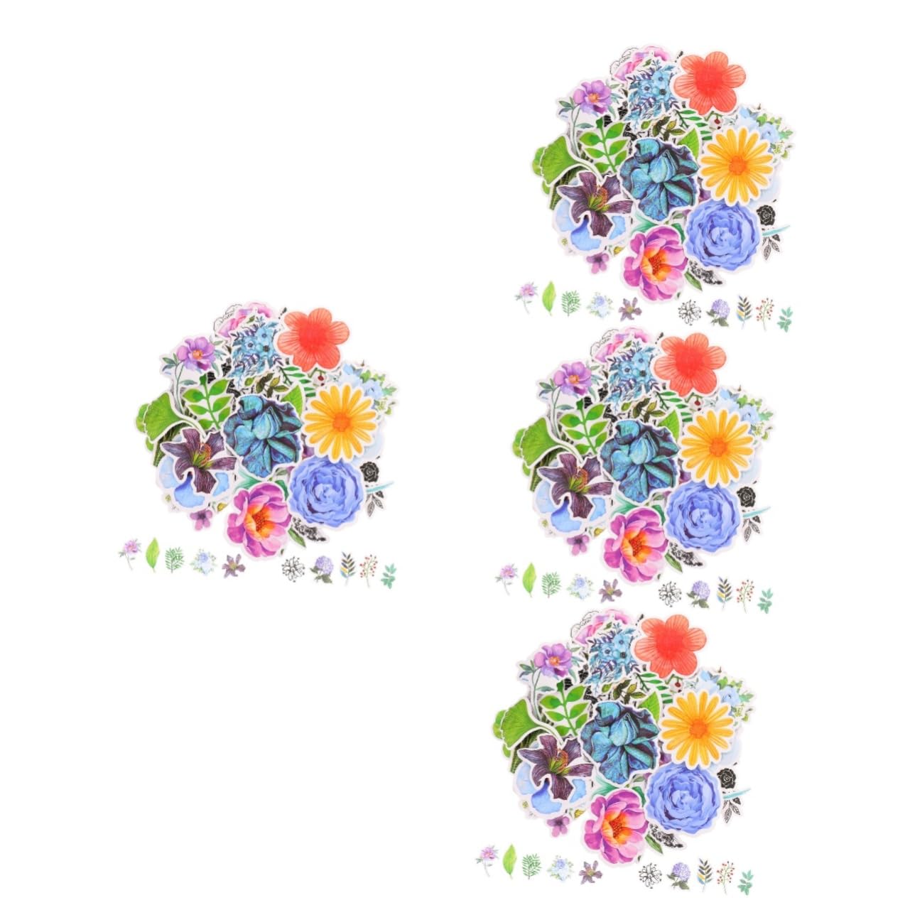 Autocollants floraux décoratifs pour scrapbooking journaling et bricolage Tofficu 400 pièces