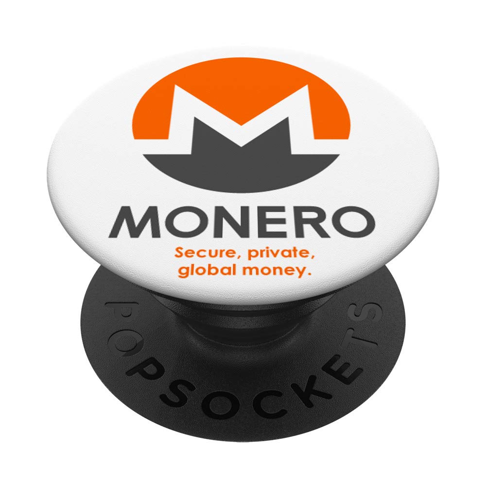 Monero XMR - Secure, Private, Global PopSockets Grip and Stand for Phones and Tablets