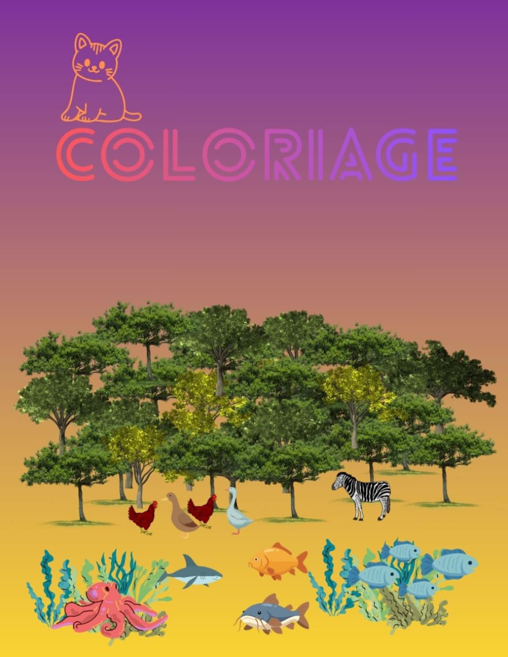 Livre de coloriage pour enfant de 4 ans à 8 ans