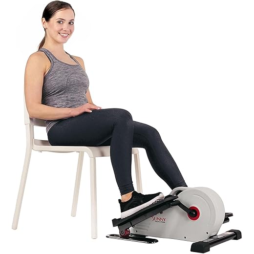 Sunny Health & Fitness Fully Assembled Magnetic Under Desk Elliptical Peddler – SF-E3872