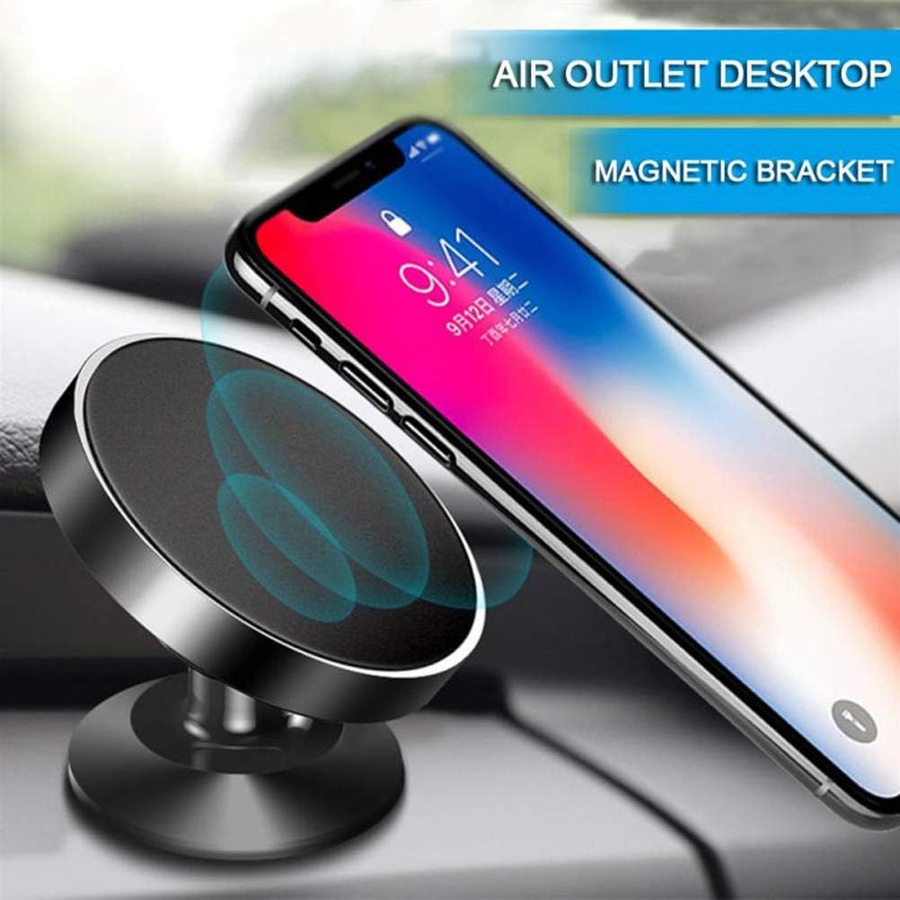 jjry 360 rotable air vent magnetic holder for mobile phone in car navigation universal bracket stand magnet car phone holderwblack 1