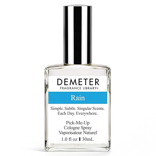 DEMETER Colonia de perfume natural para mujer, lluvia, 1 oz