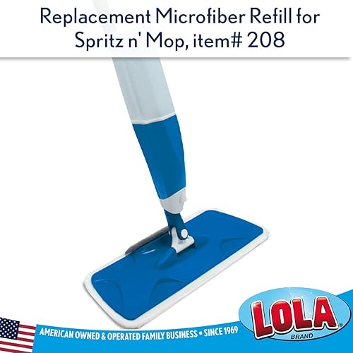 Miniatura 2 de Lola Productos Spritz N' Mop Almohadilla de microfibra de repuesto  Recarga para Spritz N' Mop  Almohadilla de 17 pulgadas de ancho  Tira de fregado