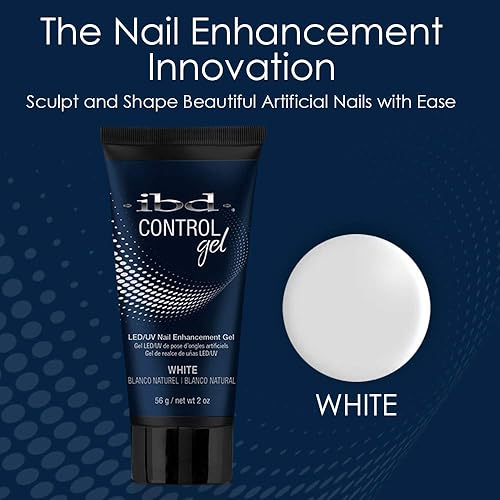 Miniatura 7 de IBD Pro-Hybrid Gel de control de uñas, gel blanco LEDUV para mejorar las uñas, 2 onzas