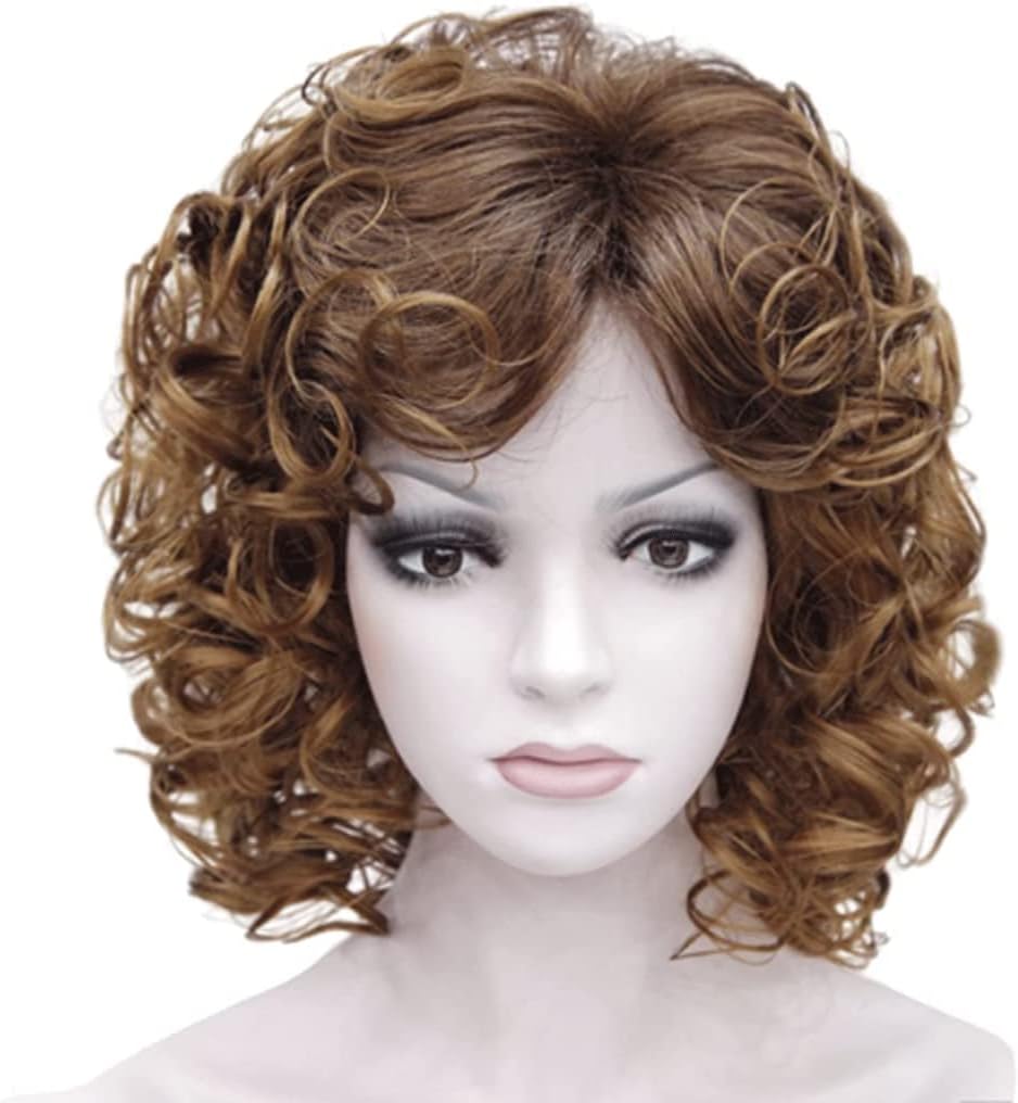 DAPERCI OdorFree 15.7in Curly Wigs Shoulder Short Loose