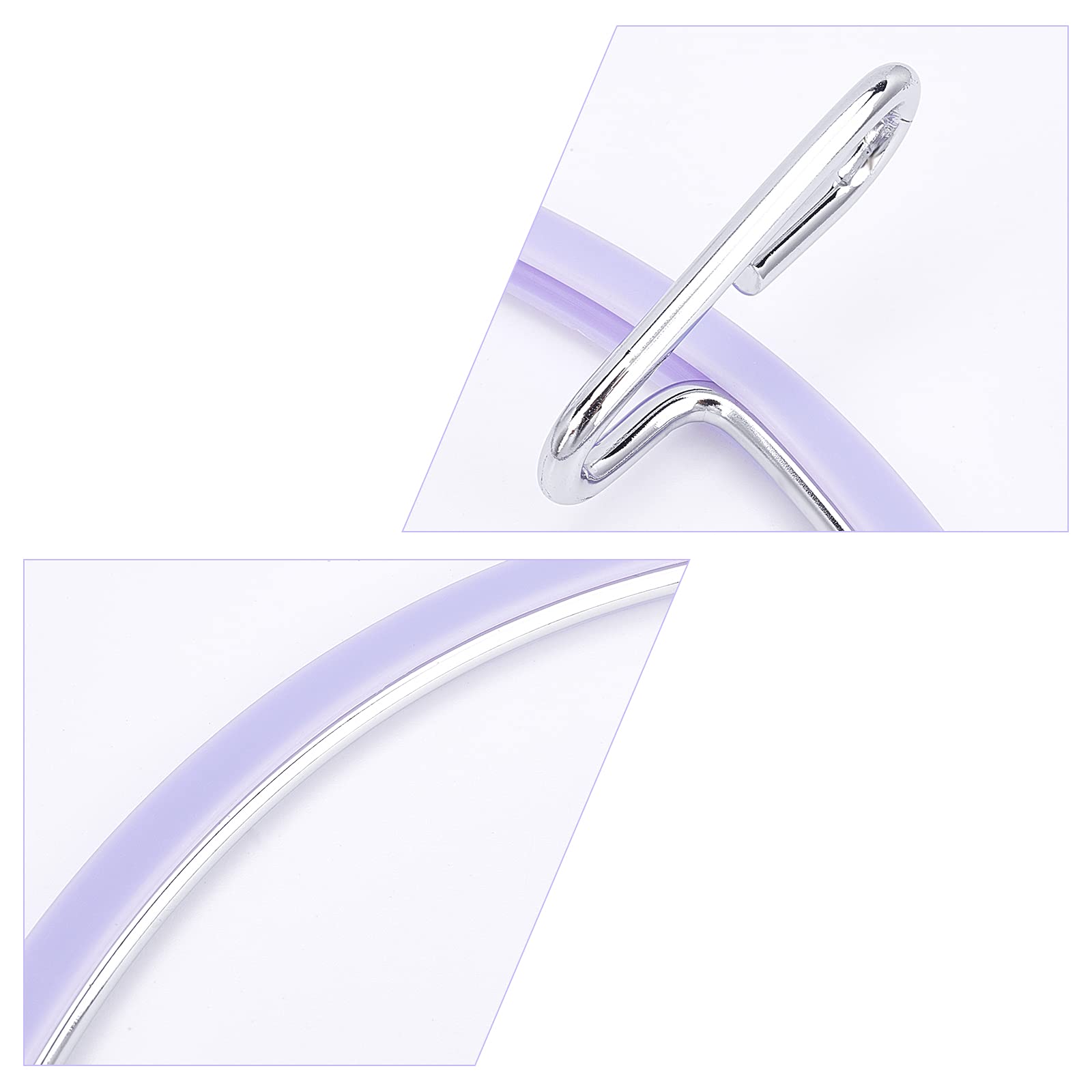 WEBEEDY 4 Pièces 2 Tailles Cercles De Broderie à Ressort En Métal Pour Débutants En Couture Et En Point De Croix, 1 Pouce 2 Pouces