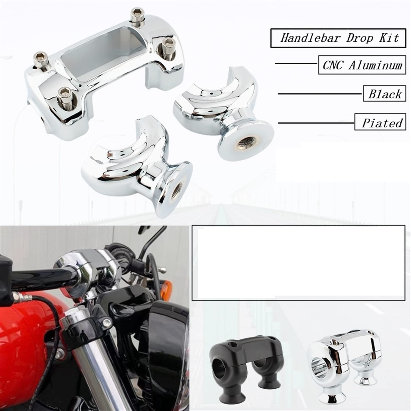 Amazon.co.jp: ハンドルポスト バイク ハーレー用 ダイナ用