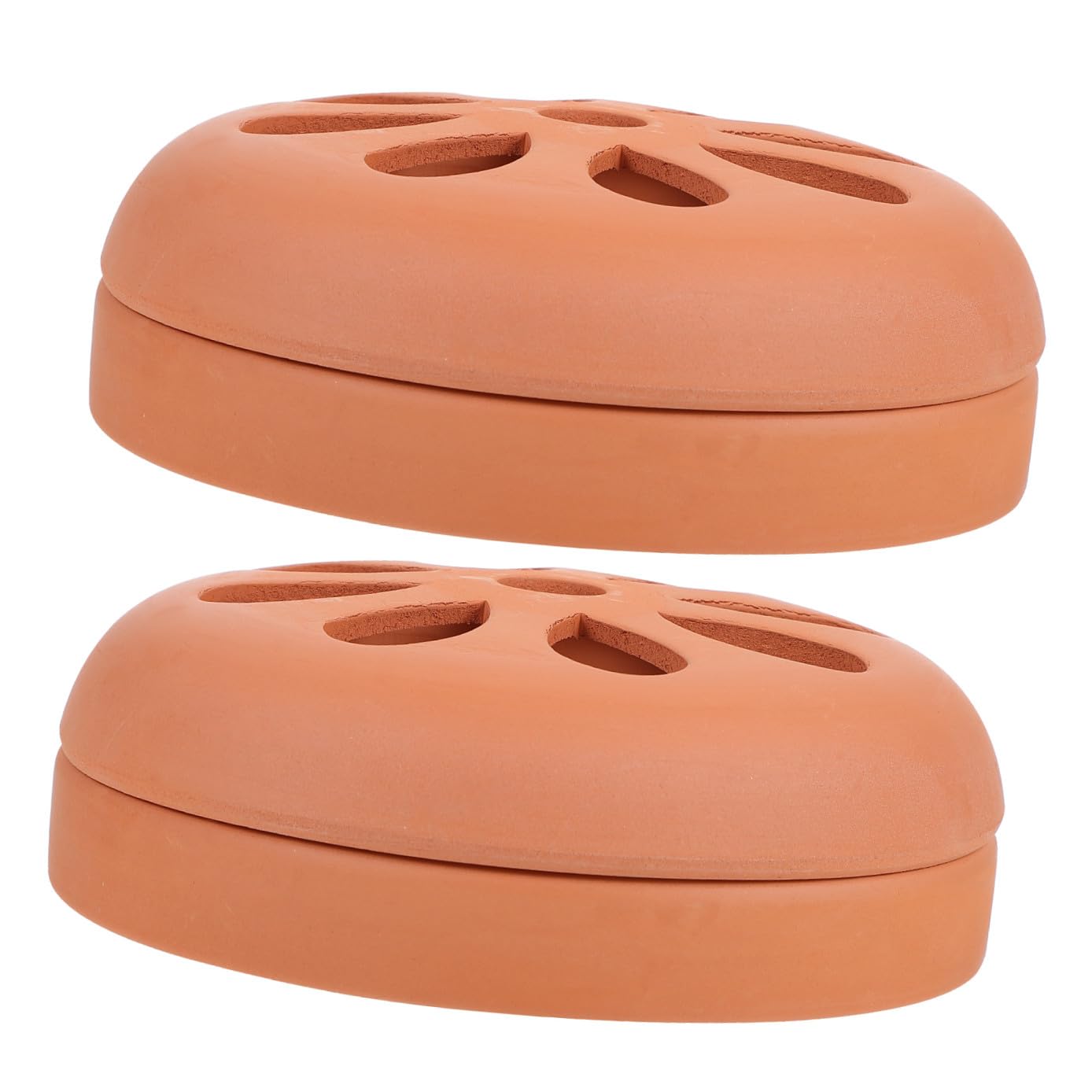 iplusmile Porta Zampirone in Terracotta 2 Pezzi Coperchio Traforato, Facile da Pulire e Resistente, per Uso Domestico e All'aperto Contro le Zanzare