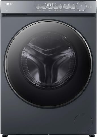 Haier X Series 7 12kg Freestanding Washing Machine, 1400 RPM, A-30% Rated, Direct Motion Motor, hOn App, 14 Programmes, Refresh Cycle, Graphite, 64x60x85 cm - HW120-B14367GUUK [Energy Class A]