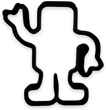 Robot Cookie Cutter with Easy Push Design 4 inches