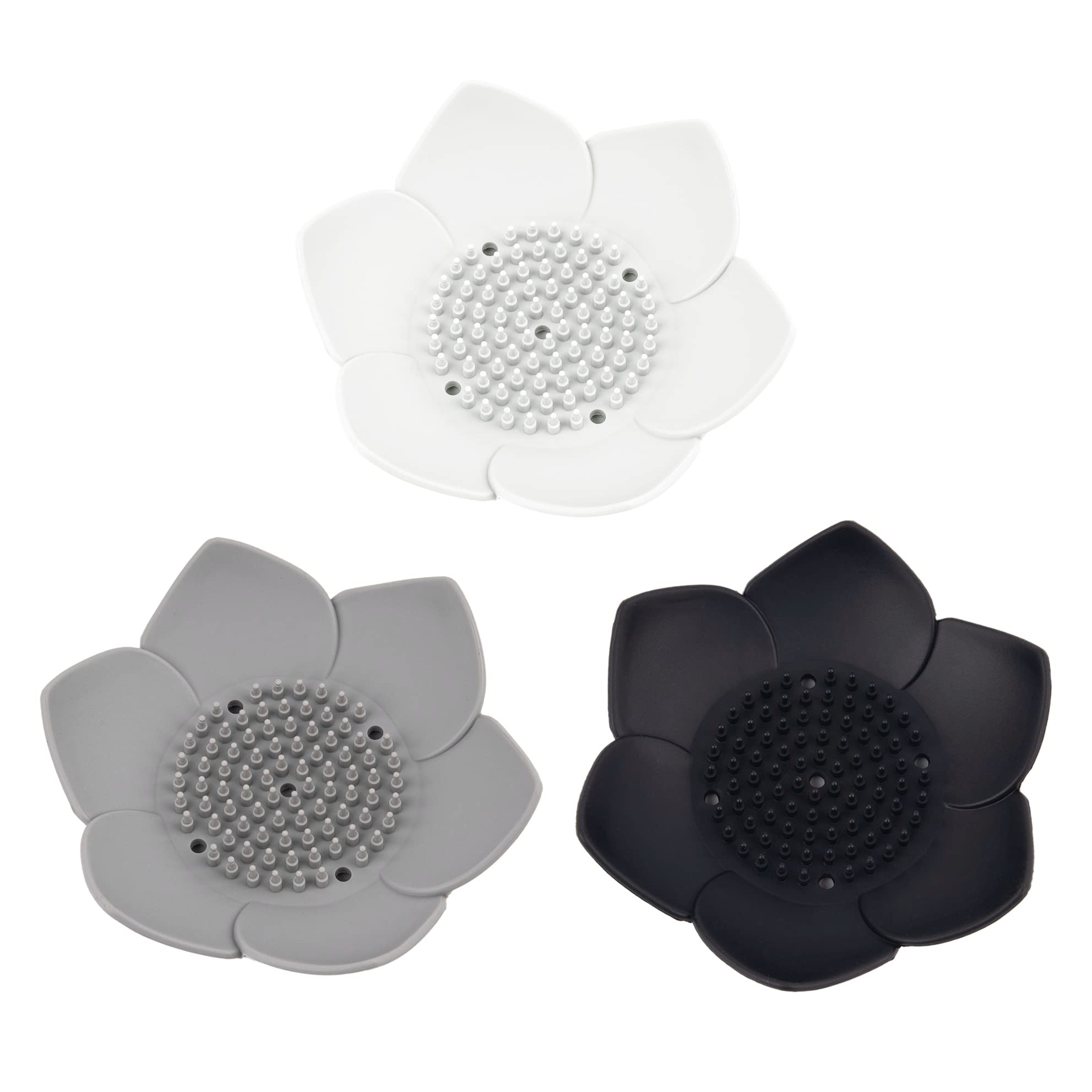 Porte-savon en silicone lotus pour une douche et une cuisine épurées