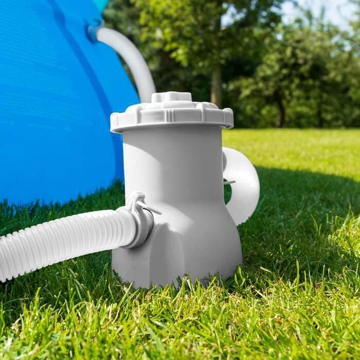 DIMAR GARDEN Filter Pump for Swimming Pool,Above Ground Electric Water Pump with Cleaning Tool Filter Cartridge 300 Gallons