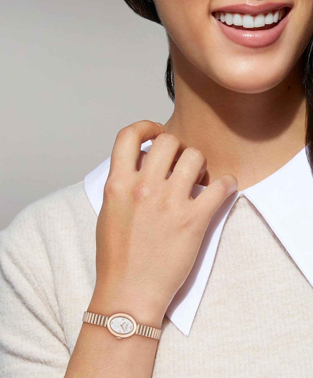 Coach Two Hand Quartz Movement Watch for Women SAMMY Collection with Rose Gold Colored Stainless Steel Bracelet - 14504572 2026 - view 1