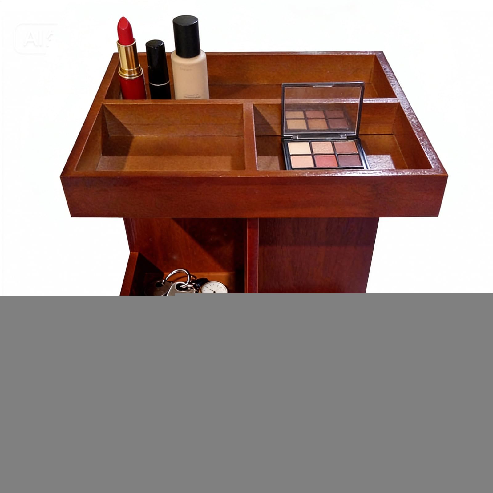 Organiseur rotatif pour coiffeuse afin de ranger les parfums