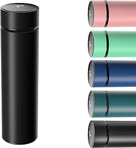 Thermosflasche 800ml Mit Temperaturanzeige - Edelstahl Isolierbecher, Auslaufsicher