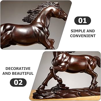 Amazon.co.jp: LOGOFUN 木製馬の置物 木製 干支 馬像 中国の馬の彫刻 Amazon.co.jp: LOGOFUN 木製馬の置物 木製 干支 馬像 中国の馬の彫刻