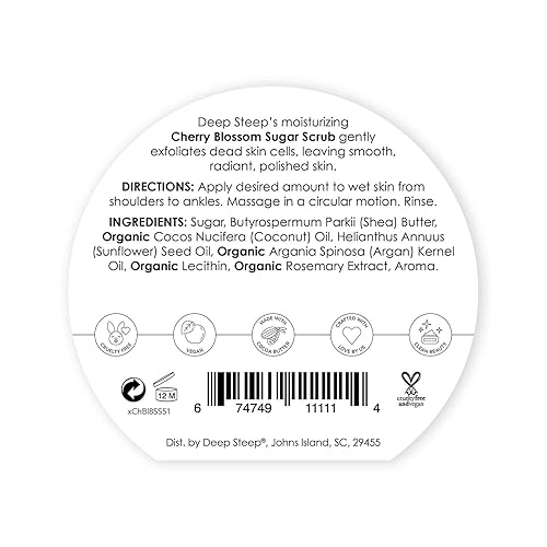 Miniatura 9 de Deep Steep Exfoliante de azúcar, 8 onzas (hinojo ciprés - Colección Charleston)