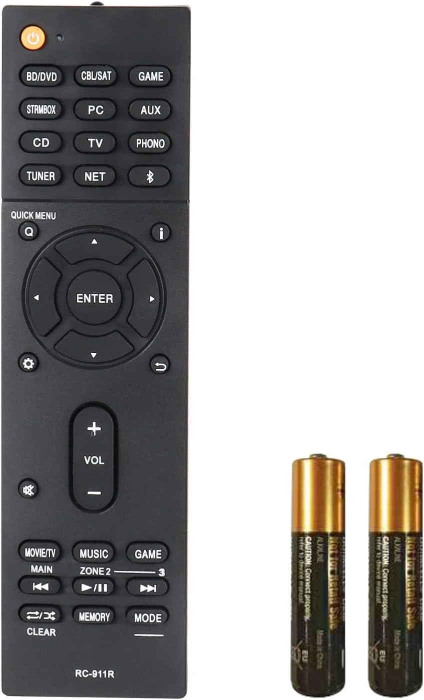 Amazon.com: RC911R RC-911R Replaced Remote fit for Onkyo AV Receiver ...