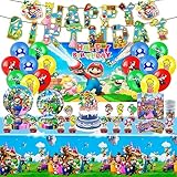 🎉 【Einzigartiges Design】Der lebendige Druck und die leuchtenden Farben unseres Partyzubehör Sets werden die feierlichste Atmosphäre für Sie und Ihre Gäste schaffen. die Kinder eine große Überraschung geben wird. Schenken Sie Ihrem Kind und seiner Familie eine unvergessliche Geburtstagsparty