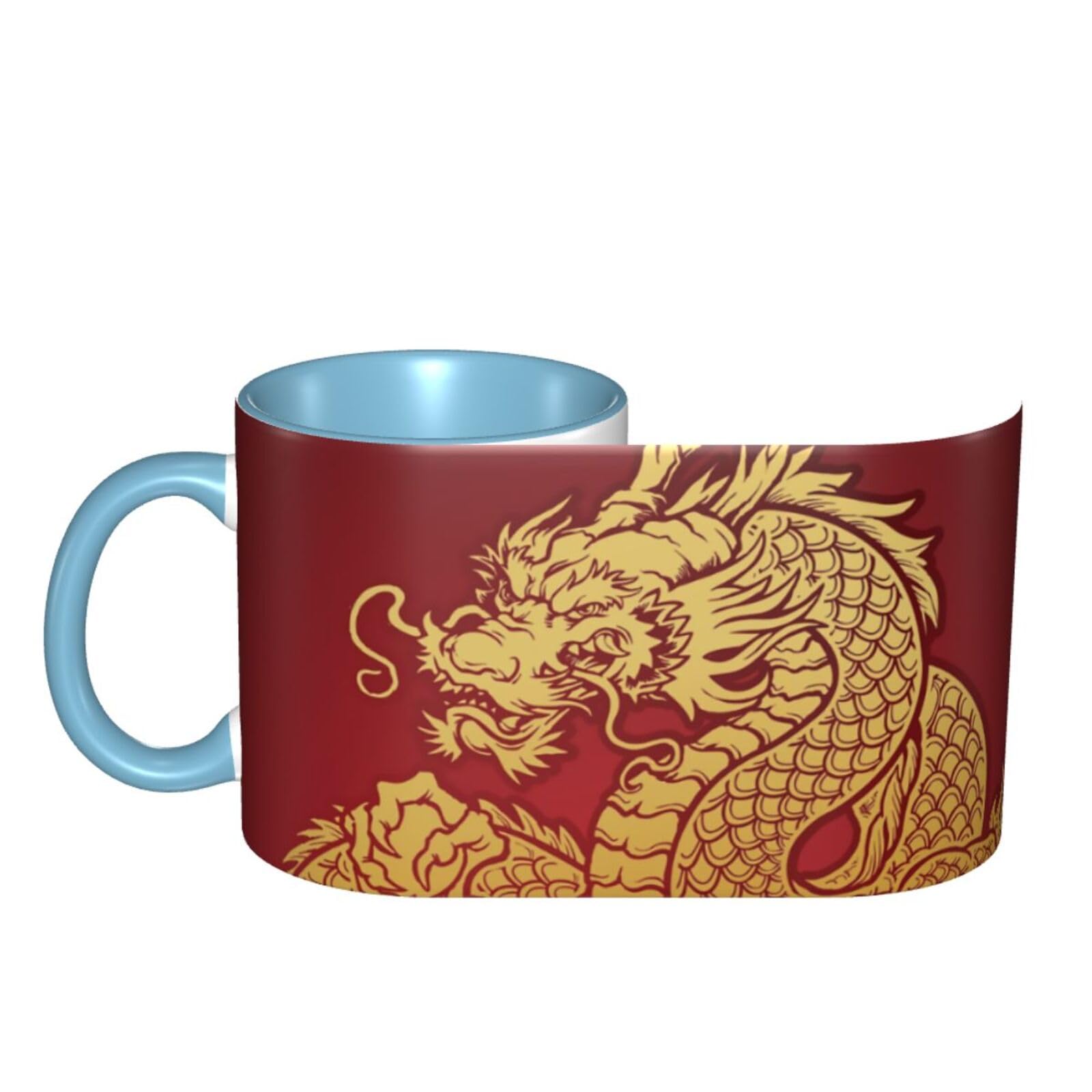 Amazon.co.jp: マグカップ 龍 ドラゴン 陶器 食器 コーヒーカップ 男女