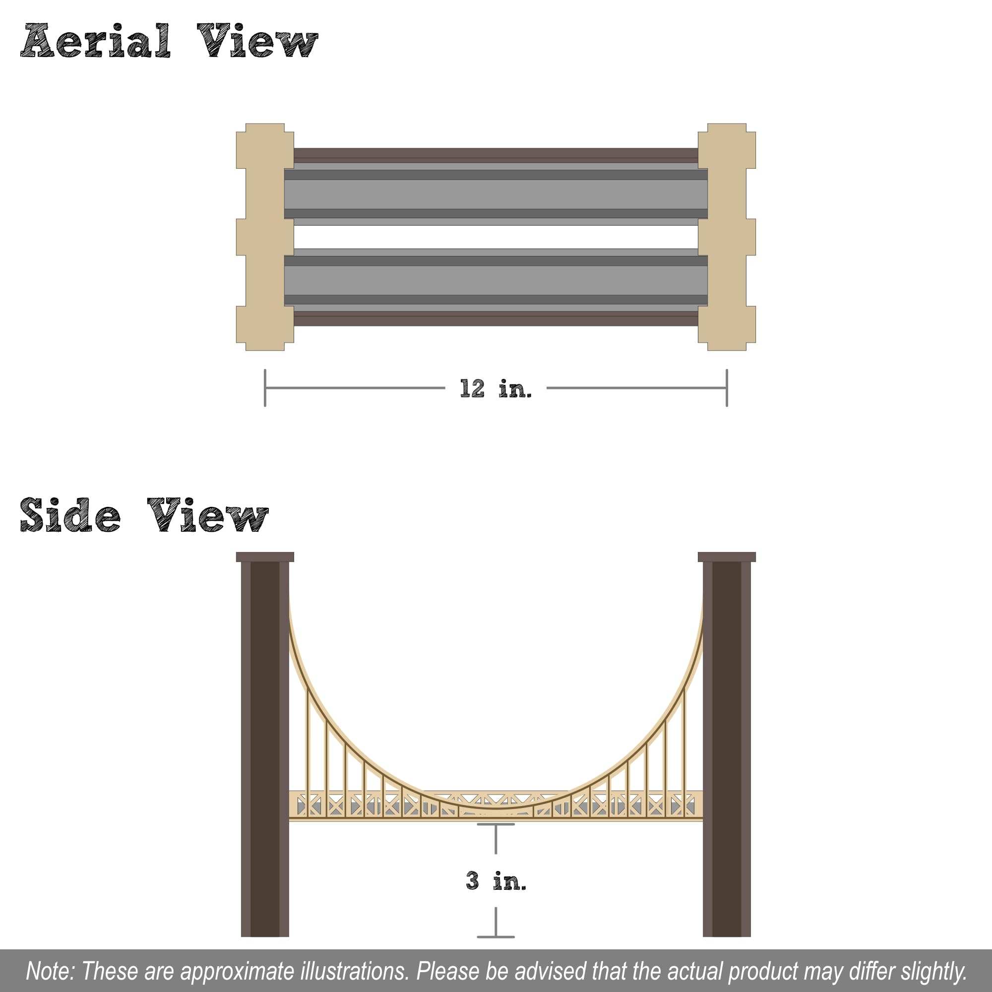 Amazon.com: Brooklyn Bridge - 12 inches - Made in USA : Arts