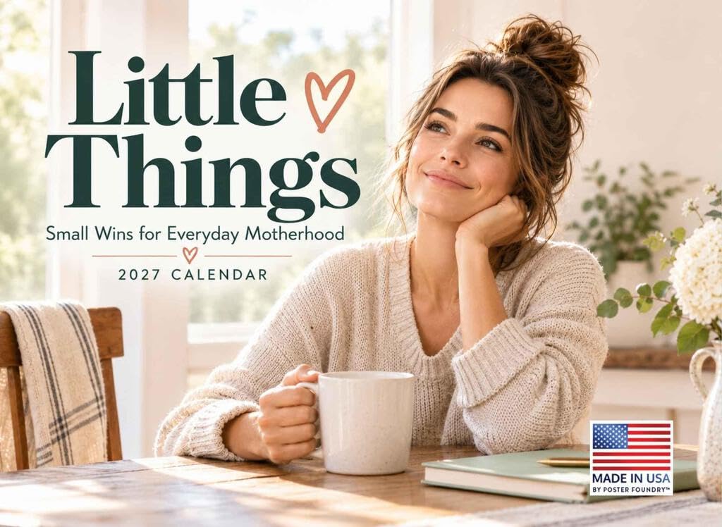 Little Things Mom Calendar 2027 Motherhood Monthly Wall Calender 12 Month — image 1