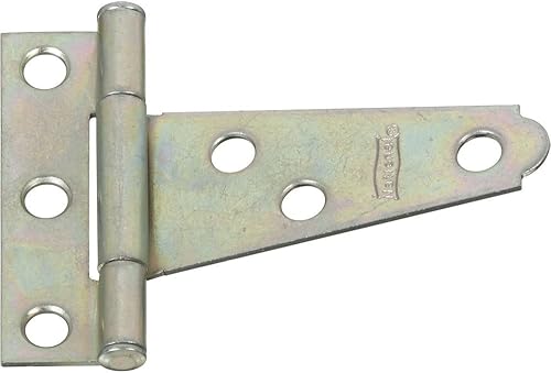 Miniatura 5 de National Hardware N128-587 V284 Light T Bisagras en zinc chapadas, paquete de 2