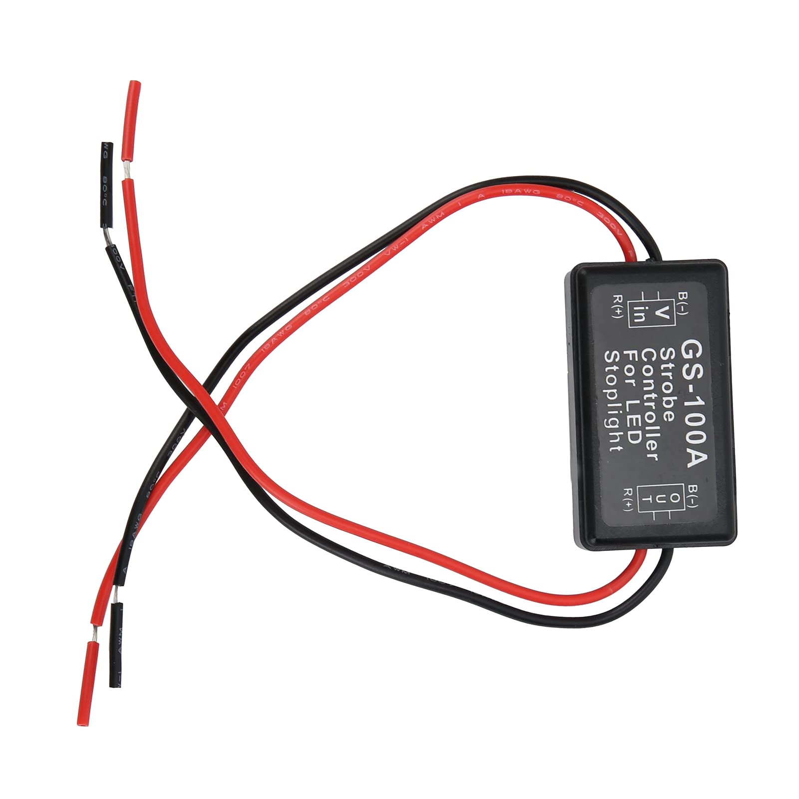 Sterownik Stroboskopu Światła Hamowania Plastikowy Moduł Sterowania Lampą Błyskową LED GS-100A 12-24VDC