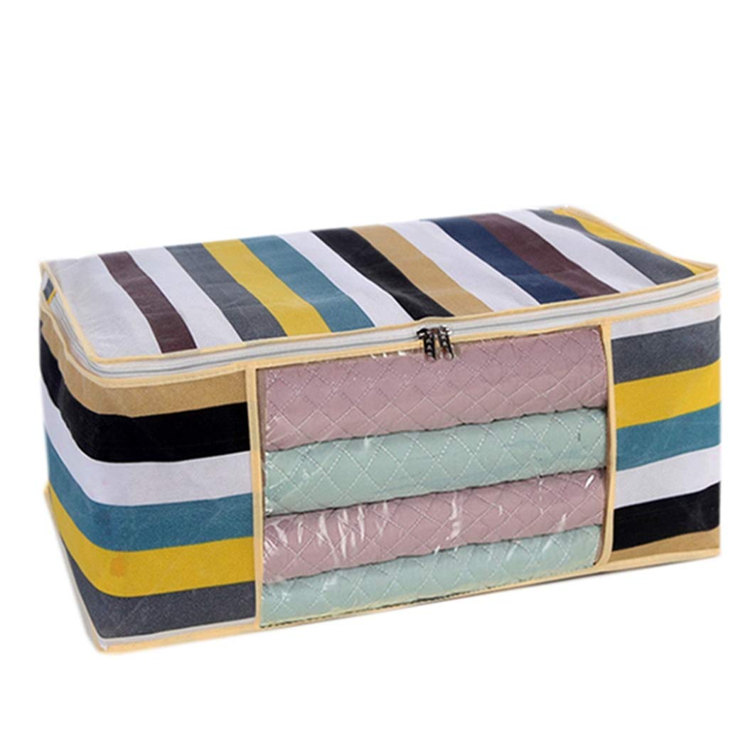Amazon 窓付き S 収納ボックス おしゃれ 布団収納袋 折りたたみ 5個セット カラー 羽毛布団 大容量 布 積み重ね ファスナー 収納ケース 押し入れ収納 衣類 洋服 防塵 除湿 収納ボックス 収納ケース ボックス オンライン通販